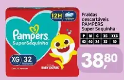 Supermercados Nori Fraldas descartáveis PAMPERS Super Sequinha oferta