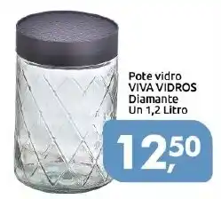 Supermercados Nori Pote vidro viva vidros diamante oferta