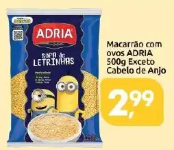 Supermercados Nori Macarrão com ovos ADRIA oferta