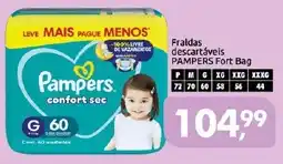 Supermercados Nori Fraldas descartáveis pampers fort bag oferta