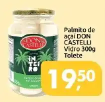 Supermercados Nori Palmito de açaí don castelli vidro oferta