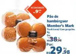 Sam's Club Pão de hambúrguer Member's Mark oferta