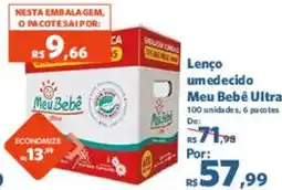 Sam's Club Lenço umedecido Meu Bebê Ultra oferta