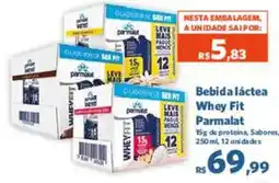 Sam's Club Bebida láctea Whey Fit Parmalat oferta