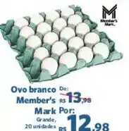 Sam's Club Ovo branco oferta