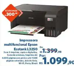 Sam's Club Impressora multifuncional Epson Ecotank L3250 oferta