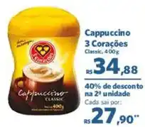 Sam's Club Cappuccino 3 Corações classic oferta