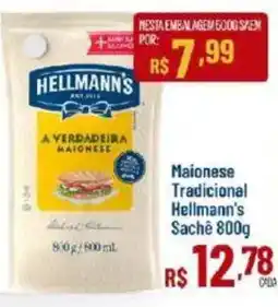 Max Atacadista Maionese tradicional hellmann's sachê oferta