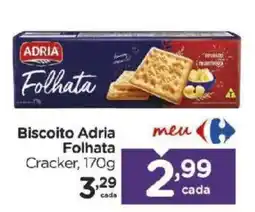 Carrefour Biscoito Adria Folhata Cracker oferta