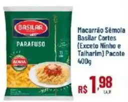 Max Atacadista Macarrão Sêmola Basilar Cortes oferta