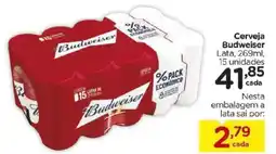Carrefour Cerveja Budweiser oferta