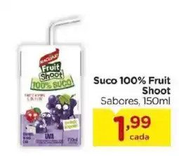 Carrefour Suco 100% fruit shoot sabores oferta