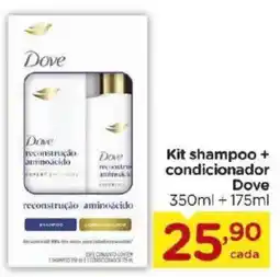 Carrefour Kit shampoo + condicionador Dove oferta