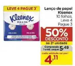 Carrefour Lenço de papel kleenex oferta