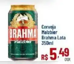 Max Atacadista Cerveja Malzbier Brahma Lata oferta