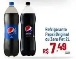Max Atacadista Refrigerante Pepsi Original ou Zero Pet 2L oferta