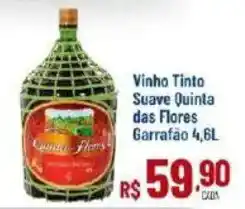 Max Atacadista Vinho Tinto Suave Quinta das Flores oferta