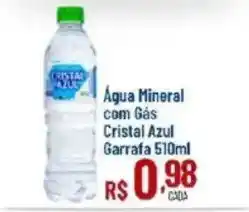 Max Atacadista Água Mineral com Gás Cristal Azul oferta