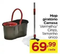 Carrefour Mop giratório Camesa Vermelho/ Cinza oferta