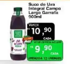 Max Atacadista Suco de Uva Integral Campo Largo Garrafa oferta
