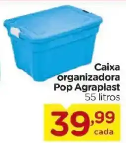 Carrefour Caixa organizadora Pop Agraplast oferta