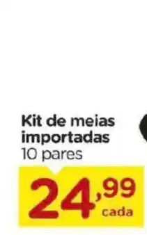 Carrefour Kit de meias importadas oferta
