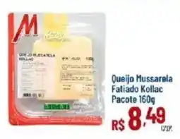 Max Atacadista Queijo mussarela fatiado kollak oferta