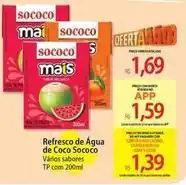 Atacadão Sococo - refresco de água de coco oferta