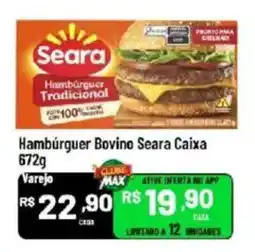 Max Atacadista Hambúrguer Bovino Seara Caixa oferta