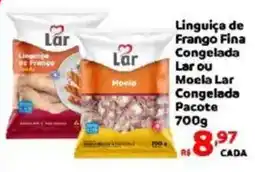 Max Atacadista Linguiça de Frango Fina Congelada Lar ou Moela Lar Congelada Pacote oferta