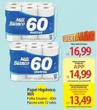 Atacadão Mili - papel higiênico oferta