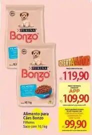 Atacadão Bonzo - alimento para cães oferta
