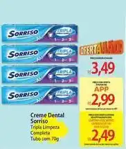 Atacadão Sorriso - creme dental oferta