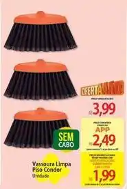 Atacadão Condor - vassoura limpa piso oferta
