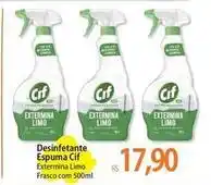 Atacadão Cif - desinfetante espuma oferta