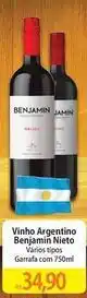 Atacadão Argentino - vinho benjamin nieto oferta