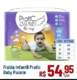Max Atacadista Fralda infantil pratic baby pacote oferta