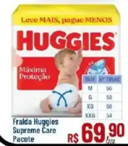 Max Atacadista Fralda huggies supreme care pacote oferta