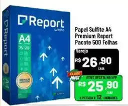 Max Atacadista Papel sulfite a4 premium report oferta