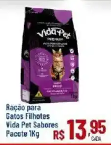 Max Atacadista Ração para Gatos Filhotes Vida Pet Sabores oferta