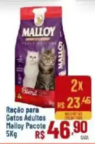 Max Atacadista Ração para Gatos Adultos Malloy Pacote oferta