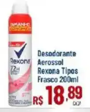 Max Atacadista Desodorante aerossol rexona tipos oferta