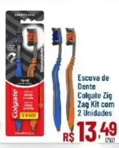 Max Atacadista Escova de Dente Colgate Zig Zag Kit oferta