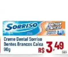 Max Atacadista Creme Dental Sorriso Dentes Brancos Caixa oferta