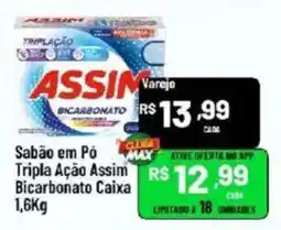 Max Atacadista Sabão em Pó Tripla Ação Assim Bicarbonato Caixa oferta