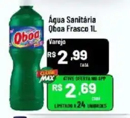 Max Atacadista Água Sanitária Oboa Frasco 1L oferta