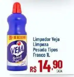 Max Atacadista Limpador Veja Limpeza Pesada Tipos Frasco 1l oferta