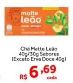 Shibata Supermercados Chá Matte Leão Sabores oferta