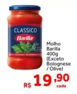 Shibata Supermercados Molho Barilla (Exceto Bolognese /Olive) oferta
