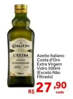 Shibata Supermercados Azeite Italiano Costa d'Oro Extra Virgem Vidro oferta